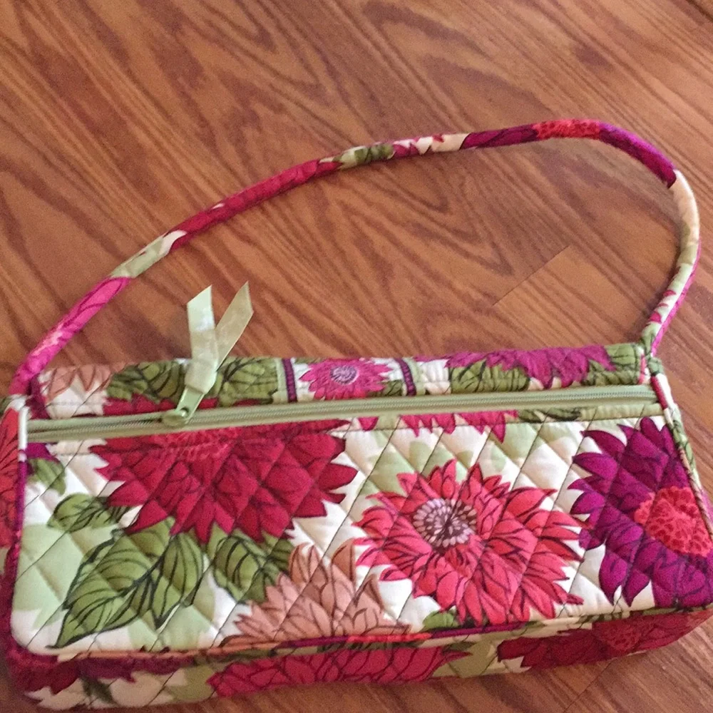 Vera Bradley Pink Floral Quilted Shoulder Bag